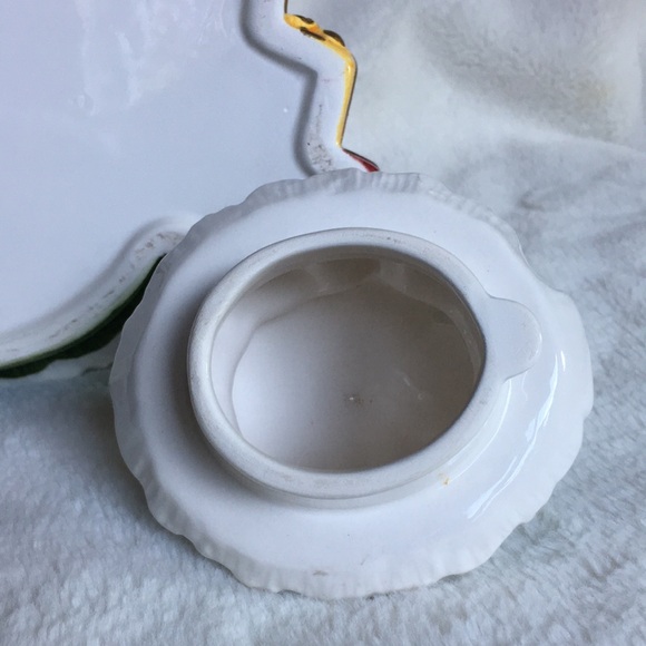 World Bazaar Cute Teddy Bear in Santa Suit Christmas Tree teapot hand painted - Picture 8 of 13